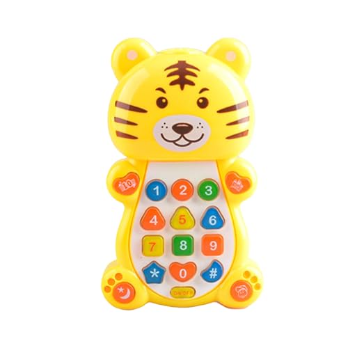 ZIDDAR Multifunktionales Kleinkind Lernung Telefon Sensorisches Spielzeug Mit Ansprechenden Cartoon Tierdesigns Für Little Boy Girl Hörbücher von ZIDDAR