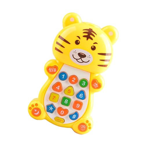 ZIDDAR Multifunktionales Kleinkind Lernung Telefon Sensorisches Spielzeug Mit Ansprechenden Cartoon Tierdesigns Für Little Boy Girl Hörbücher von ZIDDAR