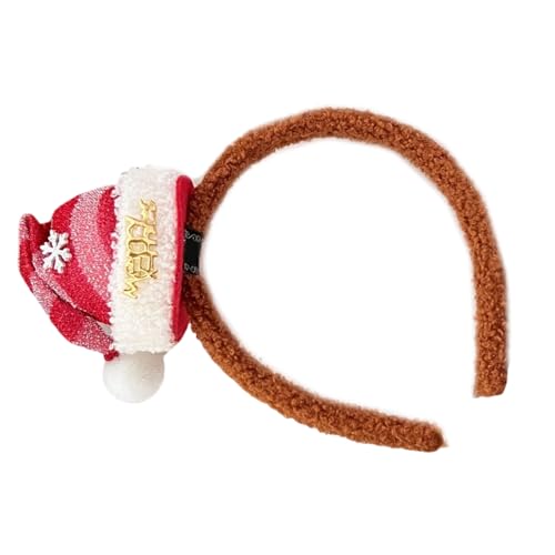 ZIDDAR Santa Hats Christmas Headwear Stirnband Foto Requisiten Party Cosplay Kostüme Tanzparty Glitzer Stirnbandurlaub von ZIDDAR