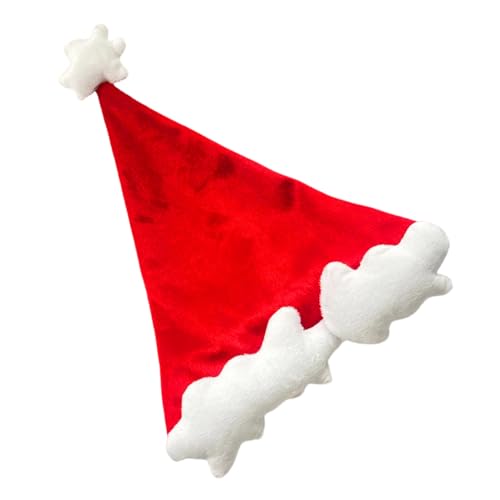 ZIDDAR Weihnachtshut Unisex Santa Mit Wolken Warm Und Pelzig Weiße Trim Für Cosplay Aktivitäten Und Urlaubsmode von ZIDDAR