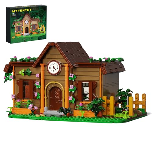 ZIQILIGHTING Stardew Farm Gemeindezentrum Gebäude Spielzeug-Valley Farm Architektur Baukasten mit Pflanzen, Geschenkidee für Kinder ab 8 Jahren (1042PCS) von ZIQILIGHTING