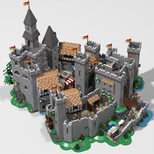 ZITIANYOUBUILD 10305 Castle Epic erweiterte Version mit vollständig detailliertem Innenraum, 12988 Teile, MOC ab 18 Jahren von ZITIANYOUBUILD