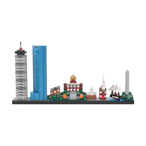 ZITIANYOUBUILD Boston Skyline City Skyline Architektur 455 Teile Bauspielzeug MOC Bauen ab 18 Jahren von ZITIANYOUBUILD