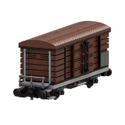 ZITIANYOUBUILD Boxcar/Goods Wagon Twin-Achse mit Schiebetüren 839 Teile MOC Build Geschenk ab 18+ von ZITIANYOUBUILD