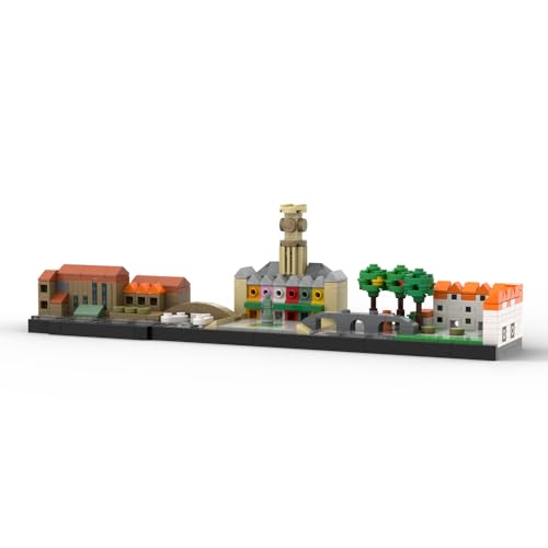 ZITIANYOUBUILD Brugge Architecture Skyline City of Love Modell, 393 Teile, MOC, ab 18 Jahren von ZITIANYOUBUILD