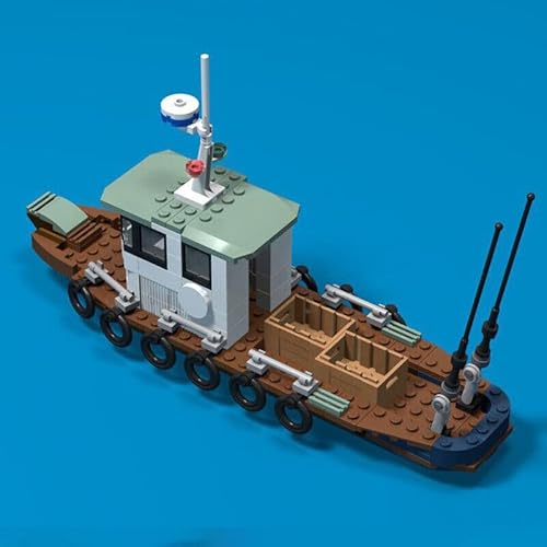 ZITIANYOUBUILD Ein kleines Fischerboot Modell Buiding Toys Set Kreatives Spielen 212 Teile MOC ab 18 Jahren von ZITIANYOUBUILD