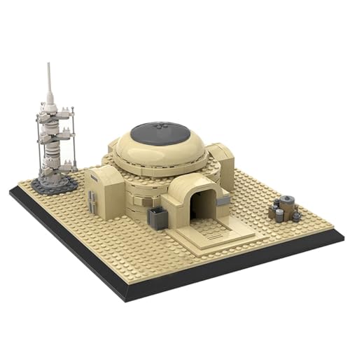 ZITIANYOUBUILD Home on Tatooine mit Feuchtigkeitsverdampfer und Innenausstattung, 456 Teile, MOC Build for Age 18+ von ZITIANYOUBUILD