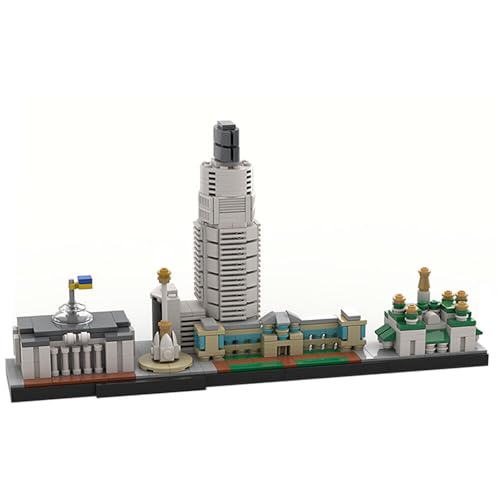 ZITIANYOUBUILD Kyiv (Kiev) Skyline Architektur Modell 569 Teile Bauspielzeug Set MOC Bauen ab 18 Jahren von ZITIANYOUBUILD