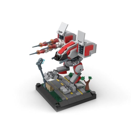 ZITIANYOUBUILD Micro-Mecha Diorama mit Basis 284 Teile Bauspielzeug aus Spiel MOC Build for Age 18+ von ZITIANYOUBUILD