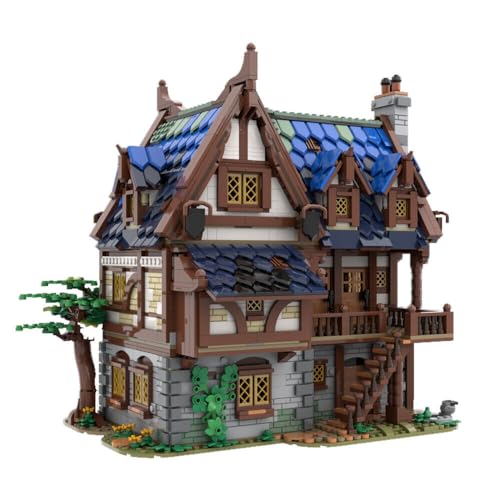 ZITIANYOUBUILD Mittelalterliche Taverne & Hotel Modell Modular Building 2989 Teile MOC ab 18 Jahren von ZITIANYOUBUILD