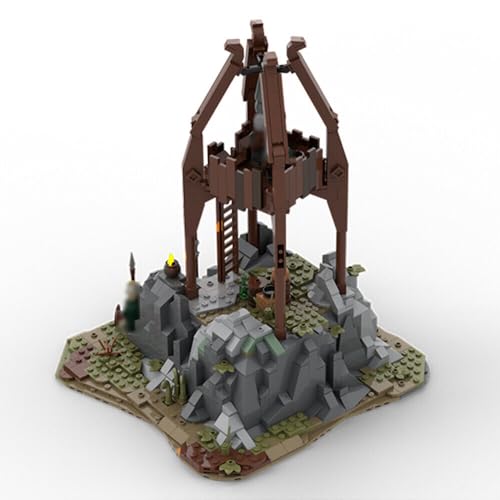 ZITIANYOUBUILD Mittelalterlicher Bogenschützenturm Modellbau Spielzeug Set Minifig Maßstab 737 Teile MOC ab 18 Jahren von ZITIANYOUBUILD