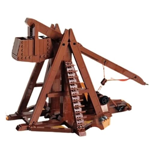 ZITIANYOUBUILD Mittelalterliches Trebuchet Bauspielzeug-Set für Sammlung, 699 Teile, MOC, ab 18 Jahren von ZITIANYOUBUILD