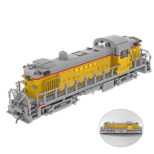 ZITIANYOUBUILD - Modelleisenbahn gelb im Maßstab 1:38, Bauspielzeug für MOC-Sammlung, Geschenk ab 18 Jahren von ZITIANYOUBUILD