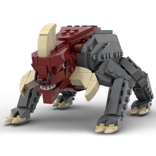 ZITIANYOUBUILD Reek Beast Säugetier mit Hörnern, 487 Teile, Bauspielzeug aus dem Film MOC, Bauen ab 18 Jahren von ZITIANYOUBUILD