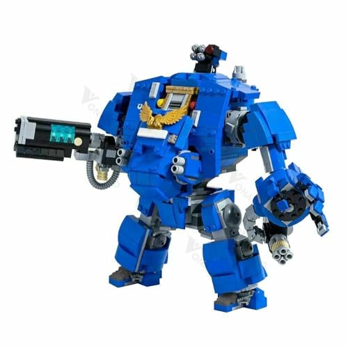 ZITIANYOUBUILD Ultramarine Primaris Redemptor Dreadnought Set 1252 Teile MOC Build Geschenk ab 18 Jahren von ZITIANYOUBUILD