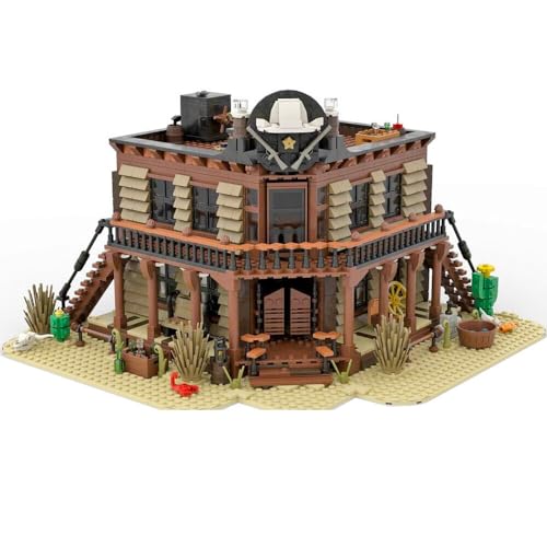 ZITIANYOUBUILD Western Saloon Bar mit komplett Innenraum 2300 Teile Bauspielzeug Set MOC ab 18 Jahren von ZITIANYOUBUILD