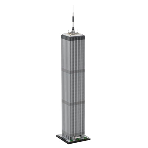 ZITIANYOUBUILD World Trade Center Modell Architektur im Maßstab 1:800, 2126 Teile, MOC, ab 18 Jahren, Zitianyou-127129 von ZITIANYOUBUILD