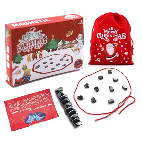 Schachbrett Magnetisch - Kampfschach Mit Magnetisch, Schachspiel magnetisch, Reisen Schach Magnetisch, Puzzle Checkers Spiel, Tragbares Schachbrett-Party Für Familientreffen (Weihnachtsverpackung) von ZITUZY