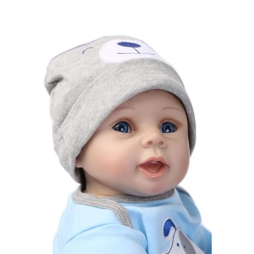 ZIYIUI Reborn Baby Puppe 22''/55cm Lebensecht Weiches Silikon Vinyl Handgemachte Reborn Baby Junge Neugeborenes Reborn Toddlers Junge Mädchen Spielzeug Weihnachts Geschenk von ZIYIUI