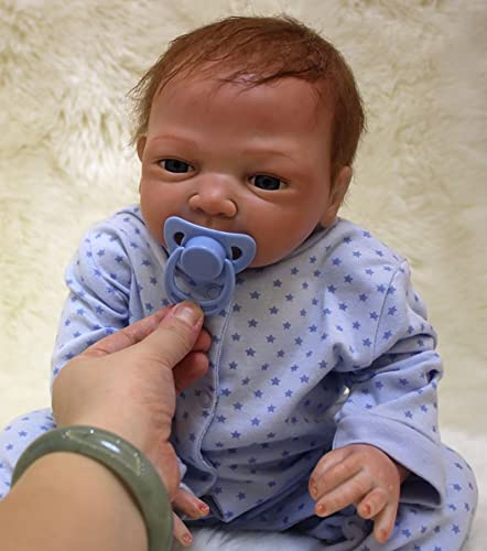 ZIYIUI Realistische Reborn Babypuppe Junge 20 Zoll 50cm Weiches Silikon Vinyl Ganzkörper Realistisch Billig Neugeborenes Babyspielzeug Reborn Doll von ZIYIUI