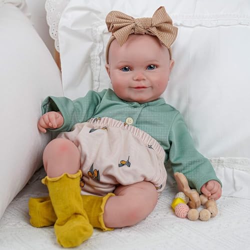 ZIYIUI Reborn Baby 20 Zoll 50 cm Silikon Vinyl Lebensechte Babypuppen wie echt Reborn Babys Junge Realistisch Neugeborenes Junge Spielzeuge von ZIYIUI