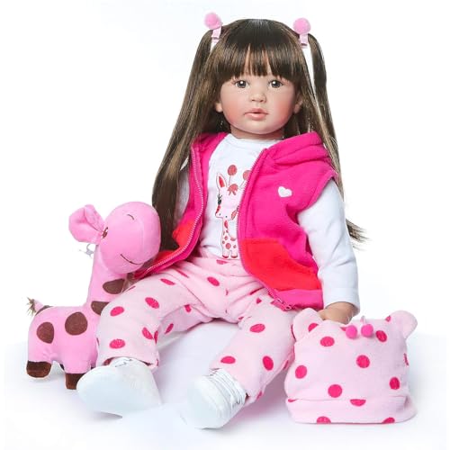 ZIYIUI Reborn Baby - 20 Zoll Reborn Babypuppe Wie Echtes Baby Silikon Baby Mädchen Mit Weicher Stoffkörper Reborn Babys Lebensecht Neugeborenes Baby Doll Toddler Mädchen (20"/50cm) von ZIYIUI