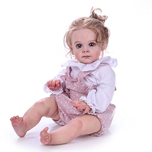 ZIYIUI Reborn Baby Puppe 20 Zoll 50cm Lebensecht Handgemachte Vinyl Silikon Reborn Babys Junge wie echt Neugeboren Schlafendes Baby Puppe Günstig Spielzeug Geschenke von ZIYIUI