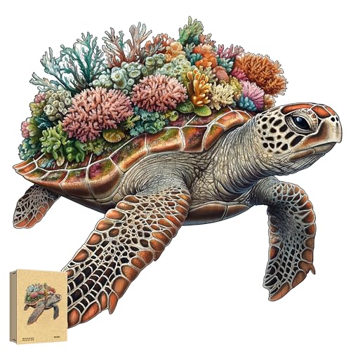 Holzpuzzle Erwachsene, Meeresschildkröte Einzigartige Holz Puzzle, Tierform Wooden Puzzle Mit Geschenkbox 332pcs-XL-45.6 * 44.4 cm Holzpuzzle Erwachsene, Meeresschildkröte Einzigartige Holz Puzzle, Tierform Wooden Puzzle Mit Geschenkbox 332pcs-XL-45.6 * 44.4 cm von ZJFFDKC