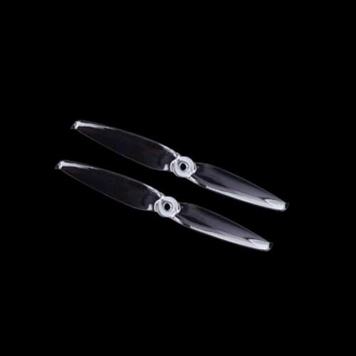 ZJNWTVUH 10 Paar 6 Zoll Propeller Flash 6042 kompatibel mit 24xx bürstenlosen Motoren Kompatibel mit FPV Racing Quadcopter Rahmen(Clear) von ZJNWTVUH