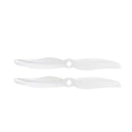 ZJNWTVUH 10 Paar LR 5126 PC-Propeller 1,5 mm und 2 mm, kompatibel mit FPV-Renndrohnen, Quadrocoptern, Multirotoren, RC-Ersatzteilen(1.5mm holeMilk White) von ZJNWTVUH