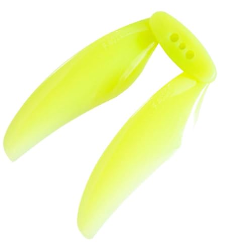 ZJNWTVUH 10pairs Dloppy Propy 4019 1,5 mm 4 Zoll PC -Propeller Kompatibel mit DIY FPV Racing RC Drohnenzubehör(Yellow) von ZJNWTVUH