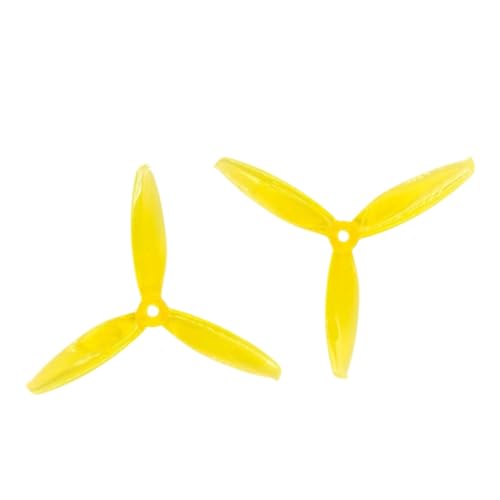 ZJNWTVUH 12 Paar Racing Drone Props 5043 CW CCW 5x4,3 Zoll FPV Freestyle Quadcopter(Yellow) von ZJNWTVUH