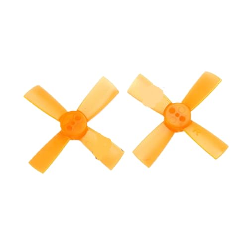 ZJNWTVUH 2 Paare 1735 1,7 Zoll 43 mm CW CCW -Propeller Kompatibel mit pinselfreie FPV -Rennsport -Drohnen Quadcopter mit 1,5 mm Wellenloch(Orange) von ZJNWTVUH