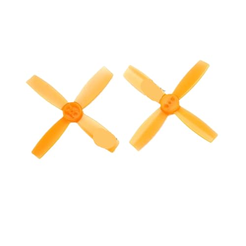 ZJNWTVUH 2 Paare 4 Zoll 2435 Propeller CW CCW Kompatibel mit 1104 1105 bürstenlose Motoren, die mit 11xx FPV Quadcopter kompatibel sind(Orange) von ZJNWTVUH