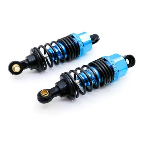 ZJNWTVUH 2pcs 68 mm Aluminium-Stoßdämpfer mit 1/10 Onroad-Drift-Autos kompatibel(2pc Blue) von ZJNWTVUH