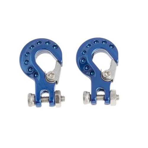 ZJNWTVUH 2pcs Metall Trailer Hook Winch Hook Kompatibel mit 1/10 RC Crawler Car kompatibel mit Teilen(Blue) von ZJNWTVUH