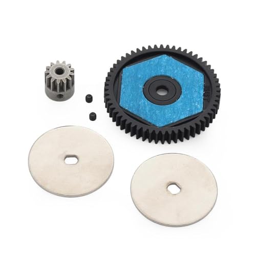 ZJNWTVUH 32P-Übertragungsgetriebesatz mit Slipper-Pad-Ritzel Kompatibel mit 1/10 RC-Crawler-Autos, kompatibel mit II 90046 90047(Spur and Pinion Gear) von ZJNWTVUH