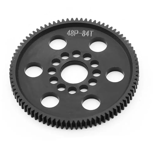 ZJNWTVUH 48p Spur Gear Upgrade Set 75T 78T 82T 85T 88T 90T kompatibel mit 3Racing S XI XIS CS D4 D5 1/10 RC -Autoteile(84T) von ZJNWTVUH