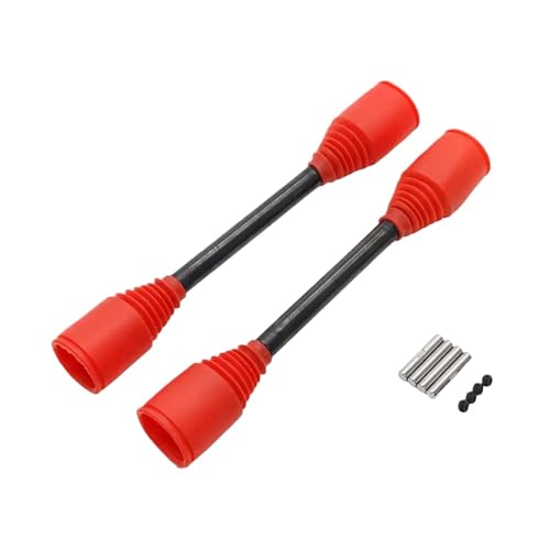 ZJNWTVUH 9 -mm -Hundeknochen Halbwellenachse -Kofferraum -Reparatur -Kit Kompatibel mit 1/5 -Skala RC -Auto kompatibel mit Rofun Rovan KM 5B 5T 5SC Buggy(Red with Pins 2) von ZJNWTVUH