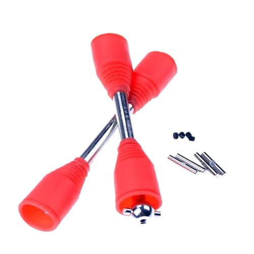 ZJNWTVUH 9 -mm -Hundeknochen Halbwellenachse -Kofferraum -Reparatur -Kit Kompatibel mit 1/5 -Skala RC -Auto kompatibel mit Rofun Rovan KM 5B 5T 5SC Buggy(Red with Pins 4) von ZJNWTVUH