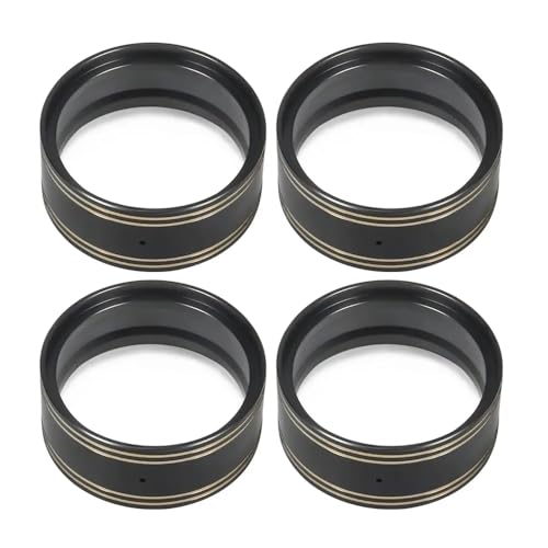 ZJNWTVUH 95 g Schwerer Beadlock-Ring Kompatibel mit 1,9-Zoll-Felgen, kompatibel mit RC-Crawlern und Rigs wie Pro VS4-10 Element TF2(4PCS Black) von ZJNWTVUH