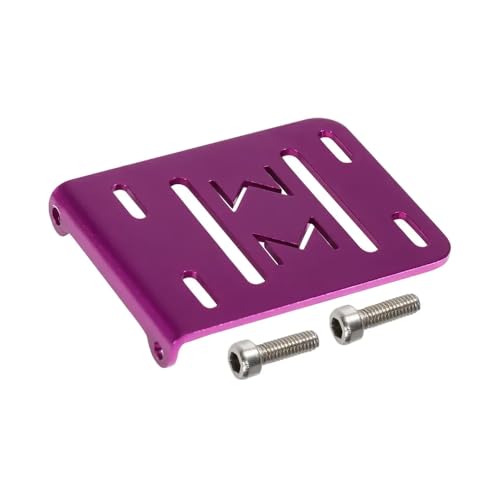 ZJNWTVUH Aluminium-2-Getriebe mit niedriger Übersetzung, 30% Overdrive mit Delrin-Kufe Kompatibel mit 1/10 Crawler, kompatibel mit Cheater-Builds(Purple Tray) von ZJNWTVUH