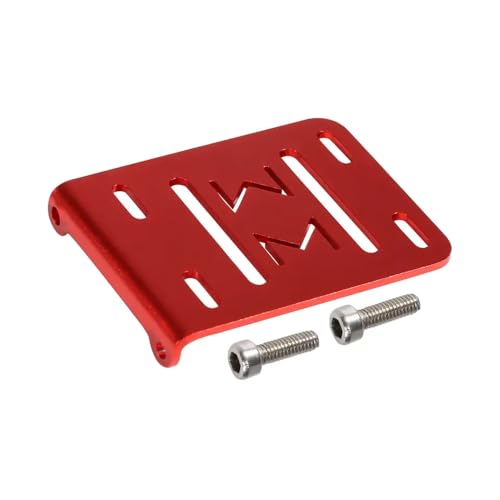 ZJNWTVUH Aluminium-2-Getriebe mit niedriger Übersetzung, 30% Overdrive mit Delrin-Kufe Kompatibel mit 1/10 Crawler, kompatibel mit Cheater-Builds(Red Tray) von ZJNWTVUH