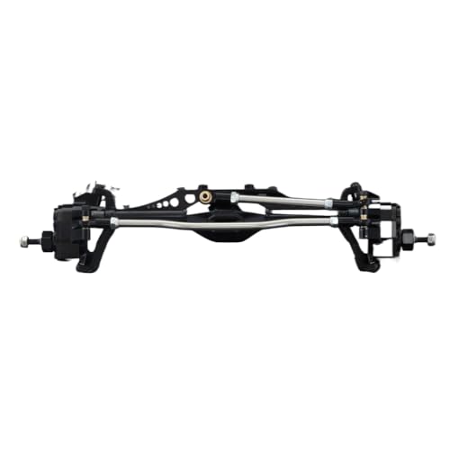 ZJNWTVUH Aluminium-Portalachse vorne und hinten, kompatibel mit 1/10 RC Crawler Cars Kompatibel mit 1.9 Unlimited Trail Buggy UTB Currie F9(Black Front Axle) von ZJNWTVUH