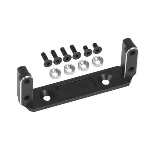 ZJNWTVUH CNC-Aluminium-Servohalterung Kompatibel mit RC-Crawler im Maßstab 1:10, kompatibel mit 1,9 UTB-Varianten und III-Portalachse(Black) von ZJNWTVUH