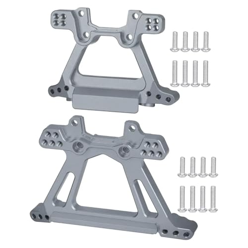 ZJNWTVUH CNC-Aluminium-Stoßdämpferhalterungen, kompatibel mit BL-2S 4x4 4WD-Vorder- und Hinterradaufhängungs-Upgrade-Teilen(Titanium) von ZJNWTVUH