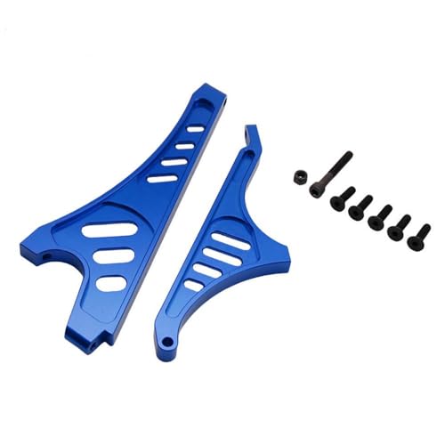 ZJNWTVUH CNC -Metall hinten und vorderer Stützbalkenkit kompatibel mit 1/5 Skala RC -Autogasrofun Rovan LT King Motor x2 Teile Austausch(Blue) von ZJNWTVUH