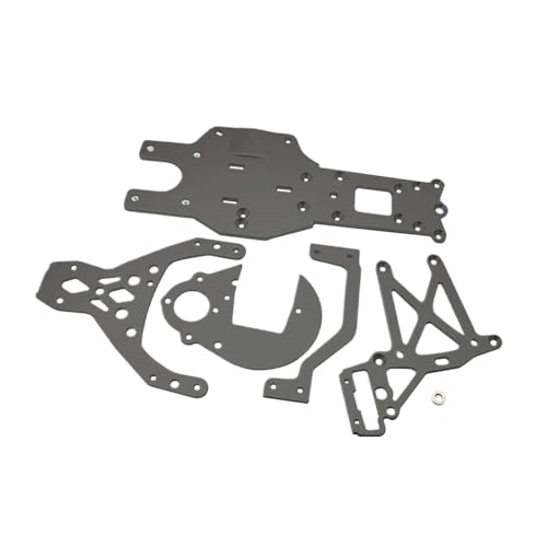 ZJNWTVUH Ersatzmotor Heck -Chassis -Klammern Spurgetriebe Obere Platten Kompatibel mit 1/5 -Skala RC -Auto Rofun BAHA Rovan KM 5b 5t 5SC SS(1Set Grey) von ZJNWTVUH