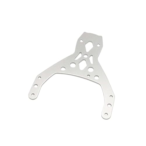 ZJNWTVUH Ersatzmotor Heck -Chassis -Klammern Spurgetriebe Obere Platten Kompatibel mit 1/5 -Skala RC -Auto Rofun BAHA Rovan KM 5b 5t 5SC SS(Front Plate Silver) von ZJNWTVUH