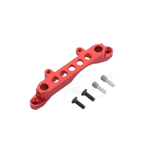 ZJNWTVUH Farbe Metall vorne hinten Oben Stoßdämpferstreben Streben Karosseriepfostenhalterungen Kompatibel mit 1/10 RC Crawler Car III JT(Front red) von ZJNWTVUH